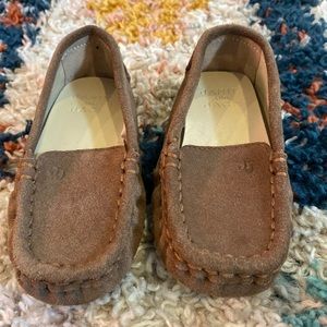 Suede Janie and Jack brown Loafers Size 4